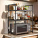 1pc Microwave Oven Storage Rack, Space-saving Countertop Kitchen Utensils Tableware Organizer, Kitchen Accessories Plastic Shelf