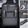6-Pocket Car Seat Back Storage Bag Wear-Resistant Car Backseat Organizer Tissue/Cup Holder Waterproof Anti-Kick Pad