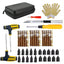 Auto Tire Repair Kit - Puncture Plug Tools, Tyre Puncture Emergency Kit for Universal Tires, with Stirring Glue Repair Tool