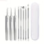 8pcs Professional Skin Care Tools Stainless Steel Pimple Extractors & Needles - for Blackhead Removal, Acne Treatment