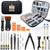 3D Printer Tool Kit 34PCS Maintenance with Nozzle Cleaning Tools, Scraper, Brushes, File Set, Cutter, Knife for FDM/SLA Printers