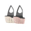 Home Storage Drain Basket Kitchen Sink Holder Adjustable Soap Sponge Shlf Hanging Drain Basket Bag Kitchen Accessories