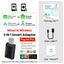 2 in 1 AI Box Mini Adapter Wired to Wireless Carplay&Android Auto Compatible with 99% of Cars Plug and Play WiFi Smart Dongle