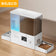 ROJECO 2In1 Automatic Pet Feeder Gravity Water Fountain 8.5L Button Version Auto Cat Kibble Dispenser with Water Refill Drinker