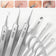 8pcs Professional Skin Care Tools Stainless Steel Pimple Extractors & Needles - for Blackhead Removal, Acne Treatment