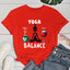 yogo T shirt New Yoga Balance Print Short Sleeves Round Neck Woman T-Shirt Summer Casual Tees