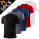 5Pcs Men's Quick Dry Basic Short Sleeve Gym Running Street Outdoor Exercise Sport Shirt Tops Lightweight