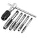 T-Handle Wrench M3 M4 M5 M6 M8 Hand Tap Reamer Thread Tapping Tool Set Adjustable Machine Screw Thread Tapping Drill Bit
