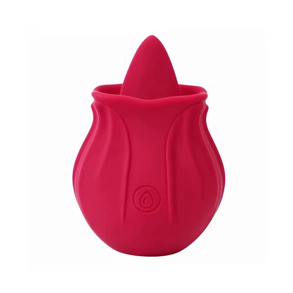 Rose Toy Tongue Licking Vibrator for Women Oral Clit Stimulator Female G Spot Vibrating Masturbation Massager Sex Toys for Adult
