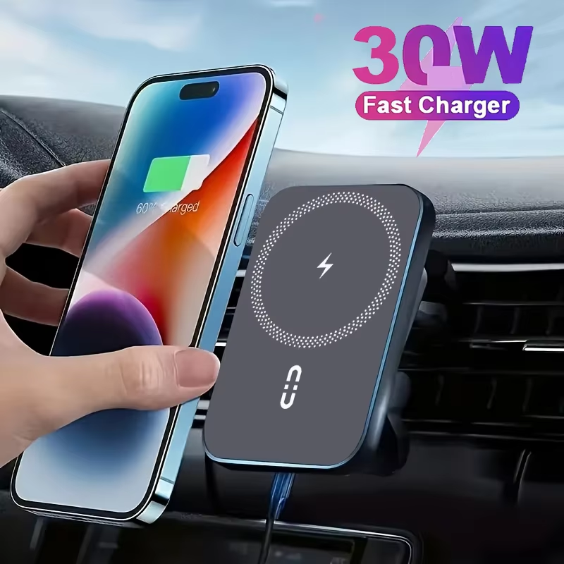 30w Fast Magnetic Car Wireless Charger Secondary image