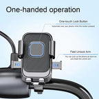 Bike Phone Holder Motorcycle Fast Locking Rotatable MTB Phone Mount Shockproof Phone Holder