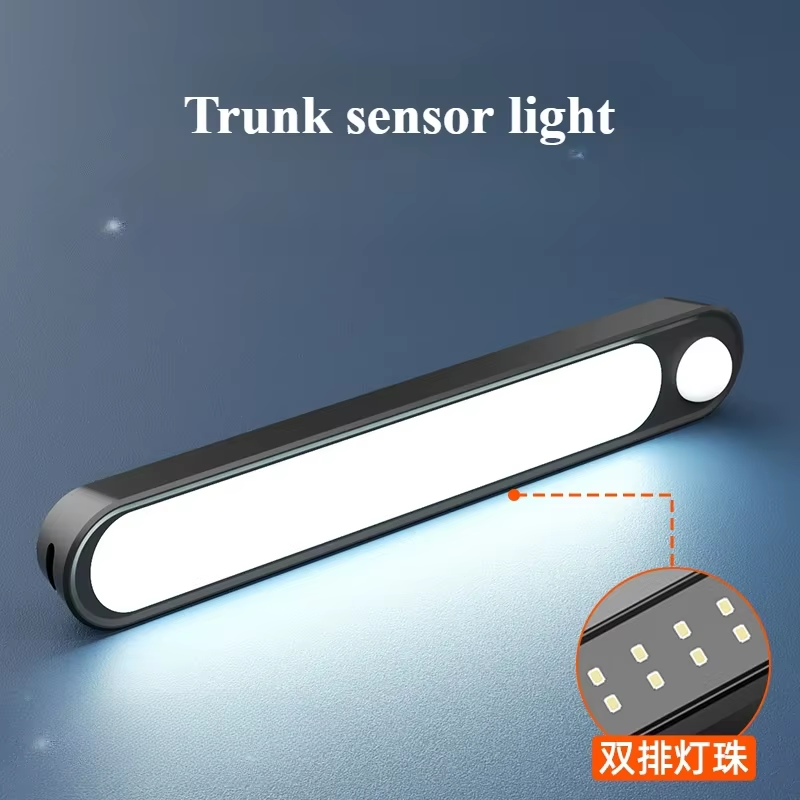 Trunk Car Sensor Light for Floor Trunk Hood USB Rechargeable Automatic Induction Light Bar Magnetic Maual Sensing Mode Lamp Main image