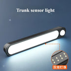 Trunk Car Sensor Light for Floor Trunk Hood USB Rechargeable Automatic Induction Light Bar Magnetic Maual Sensing Mode Lamp