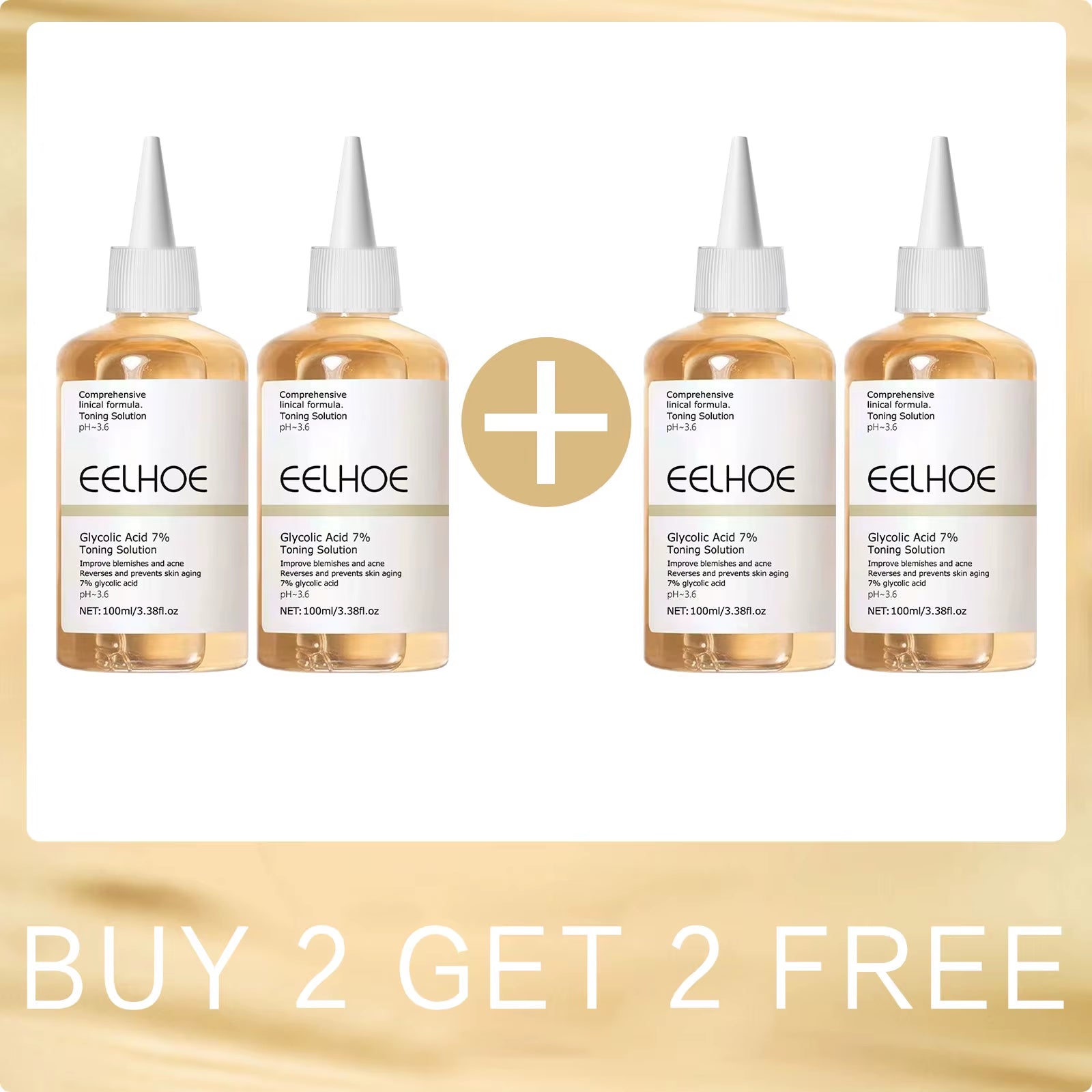 7% Glycolic Acid Toner Remove Acne Pore Shrinking Oil Control Facial Exfoliant Glowing Skin Care Products Glycolic Acid Serum