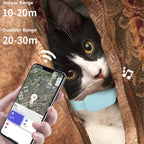Pet Smart GPS Tracker Collar Pet Cat Dog Anti-Lost Locator Device Cats Dogs Global Tracking Device Compatible with Ios/Android