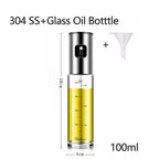 100Ml Glass Oil Sprayer Bottle for Cooking ,Mister Olive Oil Vinegar Spritzer Sprayer Glass Bottles for Kitchen/Salad/Barbecue