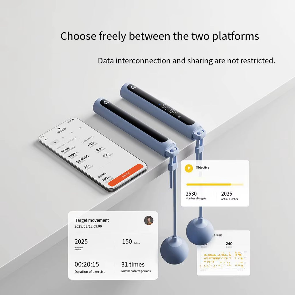 Smart Skipping Jump Rope 2 Digital Counter Adjustable Calorie Calculation Sport Fitness Exercise Lose Weight