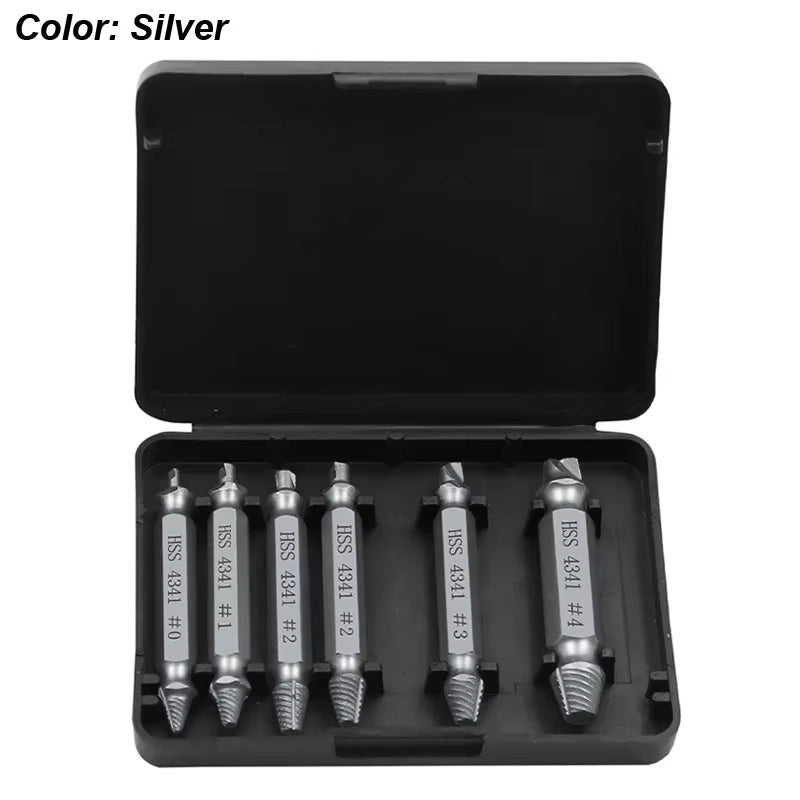 Damaged Screw Extractor Set HSS Drill Bit Stripped Broken Remover Small Easily Quickly Take Out Kit Easy Demolition Power Tools