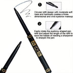 3PCS/9PCS Long-Lasting Waterproof Black Eyeliner Pencil -Smudge-Proof Sweat-Resistant for Bold Eye Makeup, Ldeal Gift