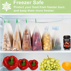 Reusable Silicone Food Bag Freezer Stand up Food Storage Pouch PEVA Bag Leakproof Containers Kitchen Fresh Bags Wrap Ziplock Bag