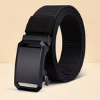 New Automatic Buckle Belt, Canvas Tactical Workwear Casual Outdoor Military Training Pants Belt for Men