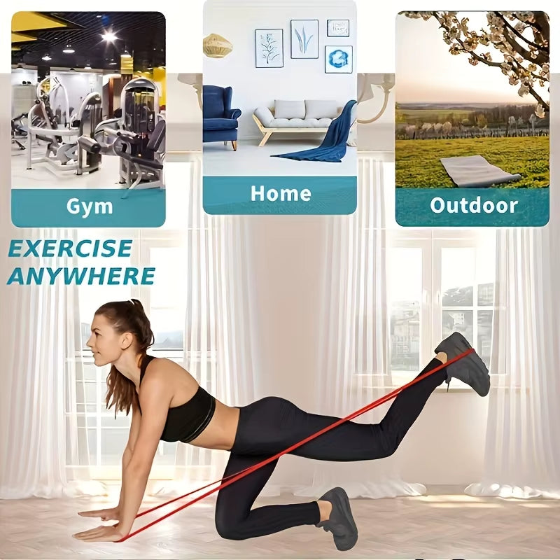 Resistance Bands Set Pull Straps Assistive Pull-Up Bands Exercise Straps Leg Exercise Bands for Gym Fitness Home Workout Equipme