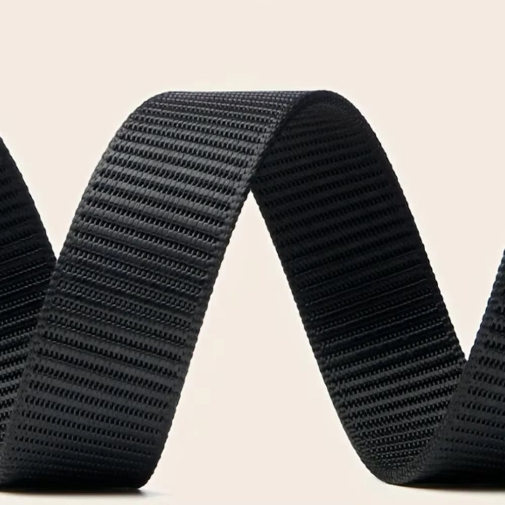 New Automatic Buckle Belt, Canvas Tactical Workwear Casual Outdoor Military Training Pants Belt for Men