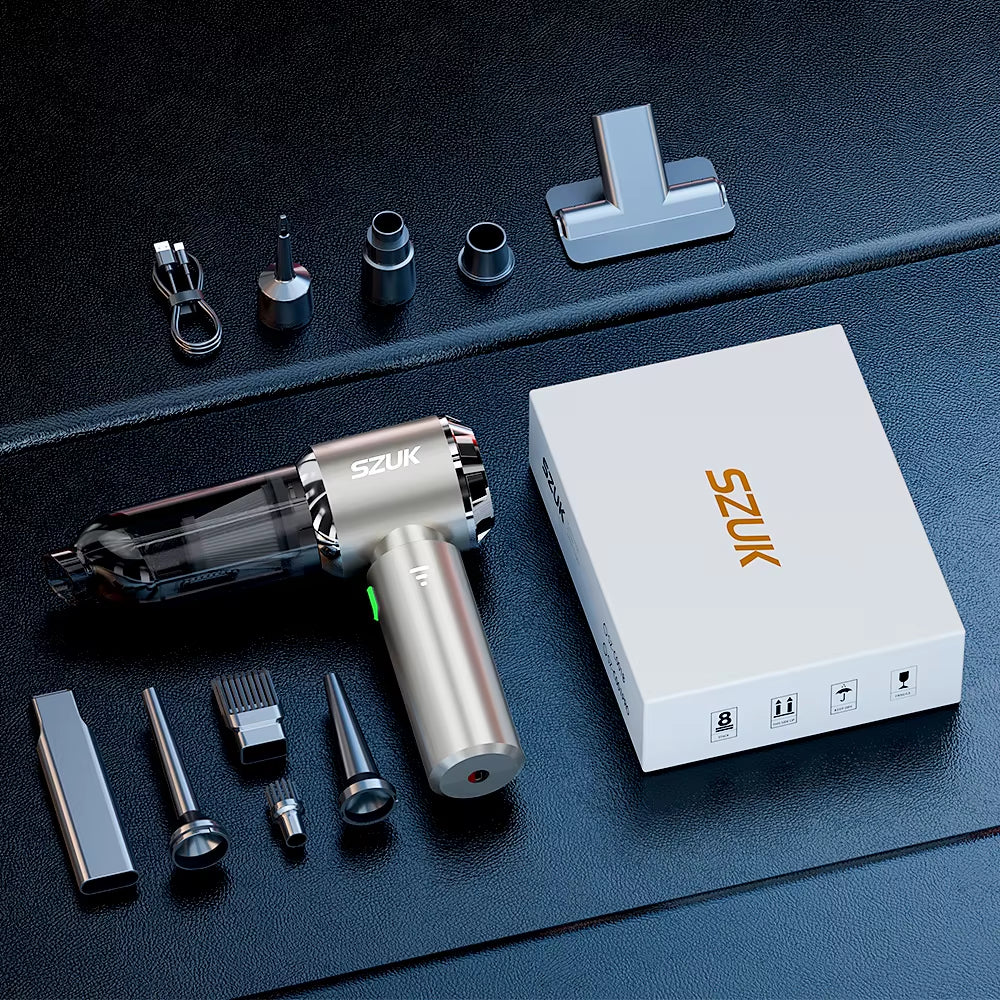 180000PA Mini Car Vacuum Cleaner Portable Powerful Cleaning Machine Handheld for Home Appliance Car Wireless Vacuum Cleaner