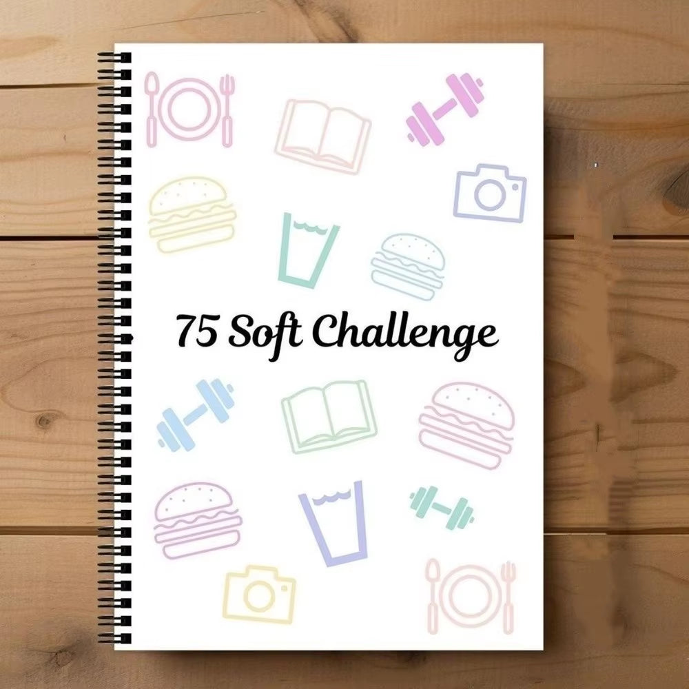 75 Sheets Challenge Planner Notebook Editable Multiple Functional Soft Challenge Planner Hardcover Calendar Planner Daily Work