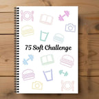 75 Sheets Challenge Planner Notebook Editable Multiple Functional Soft Challenge Planner Hardcover Calendar Planner Daily Work
