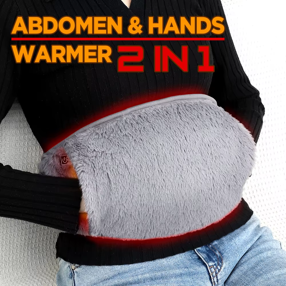 Electric Heating Belt Hand Warmer Winter Heater Waist Warmers Hot Compress Abdominal Lumbar Uterus Warming Pad USB Charging Main image
