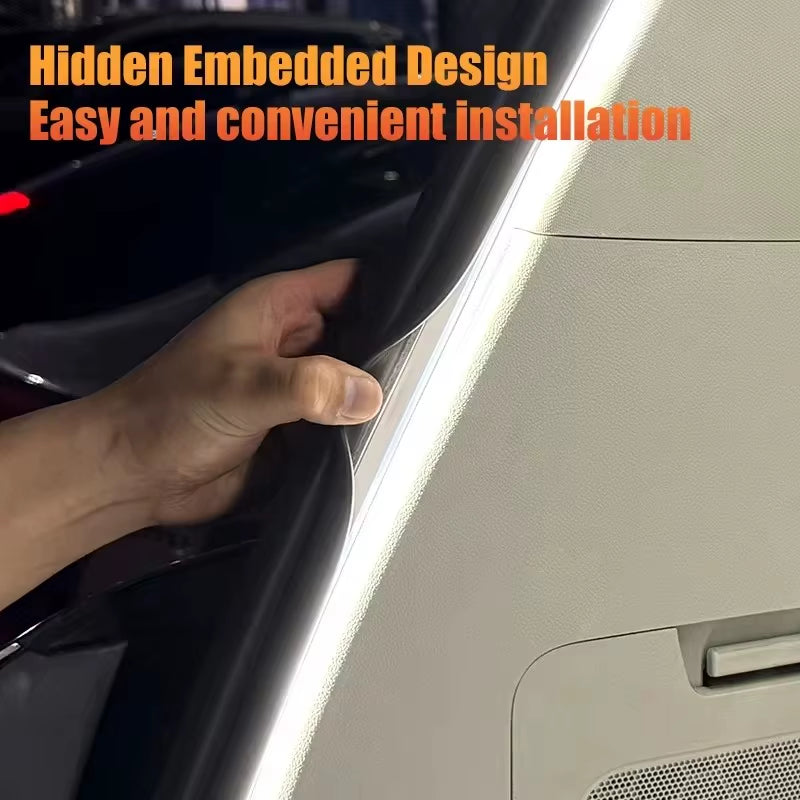 Car Trunk Dynamic Flowing Light Strip 4M/2M Automatic On/Off Scanning Lamp Flexible Waterproof Light Strip Hidden Installation