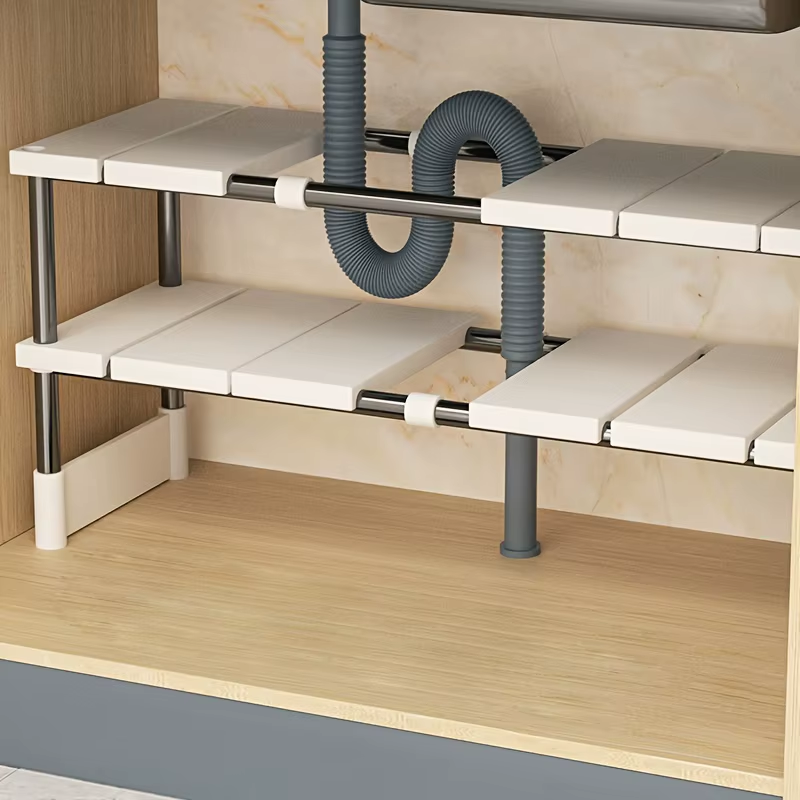 Adjustable Under Sink Storage Rack Secondary image
