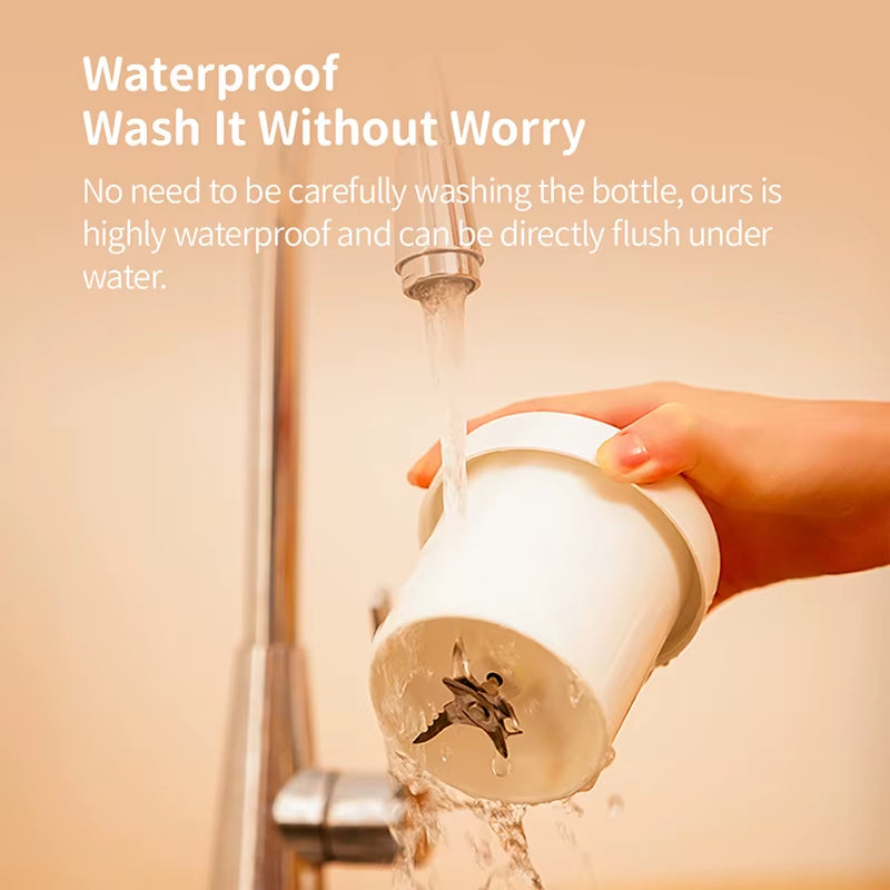 500Ml Portable 2400Mah Wireless Fruit Mixers USB Juicer Fresh Juice Bottle Blender plus 6 Blades Food Milkshake Ice Crush Cup