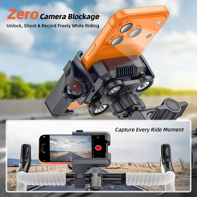 Anti-Shake Motorcycle Phone Mount Secondary image