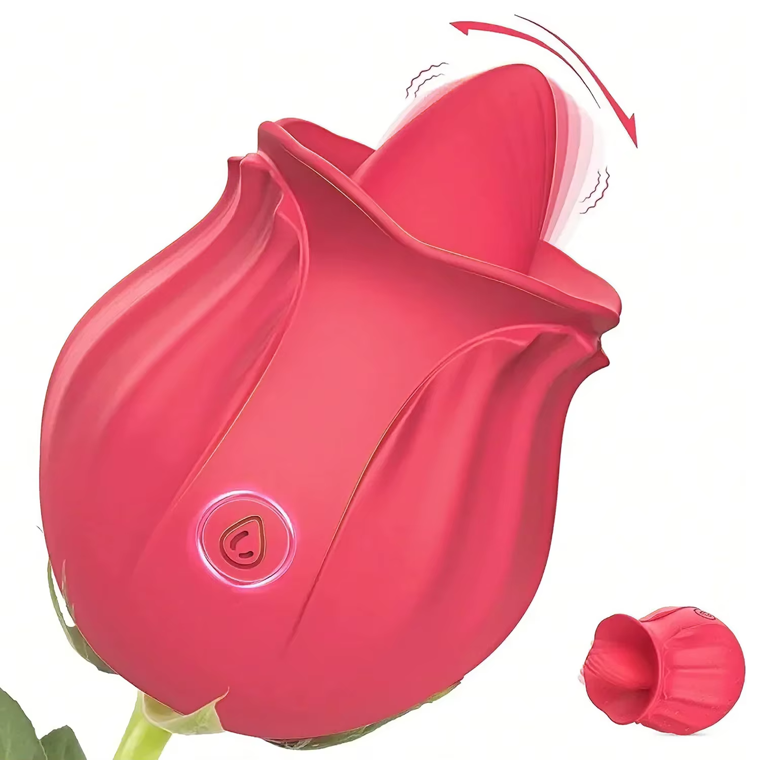 Rose Toy Tongue Licking Vibrator Women Secondary image