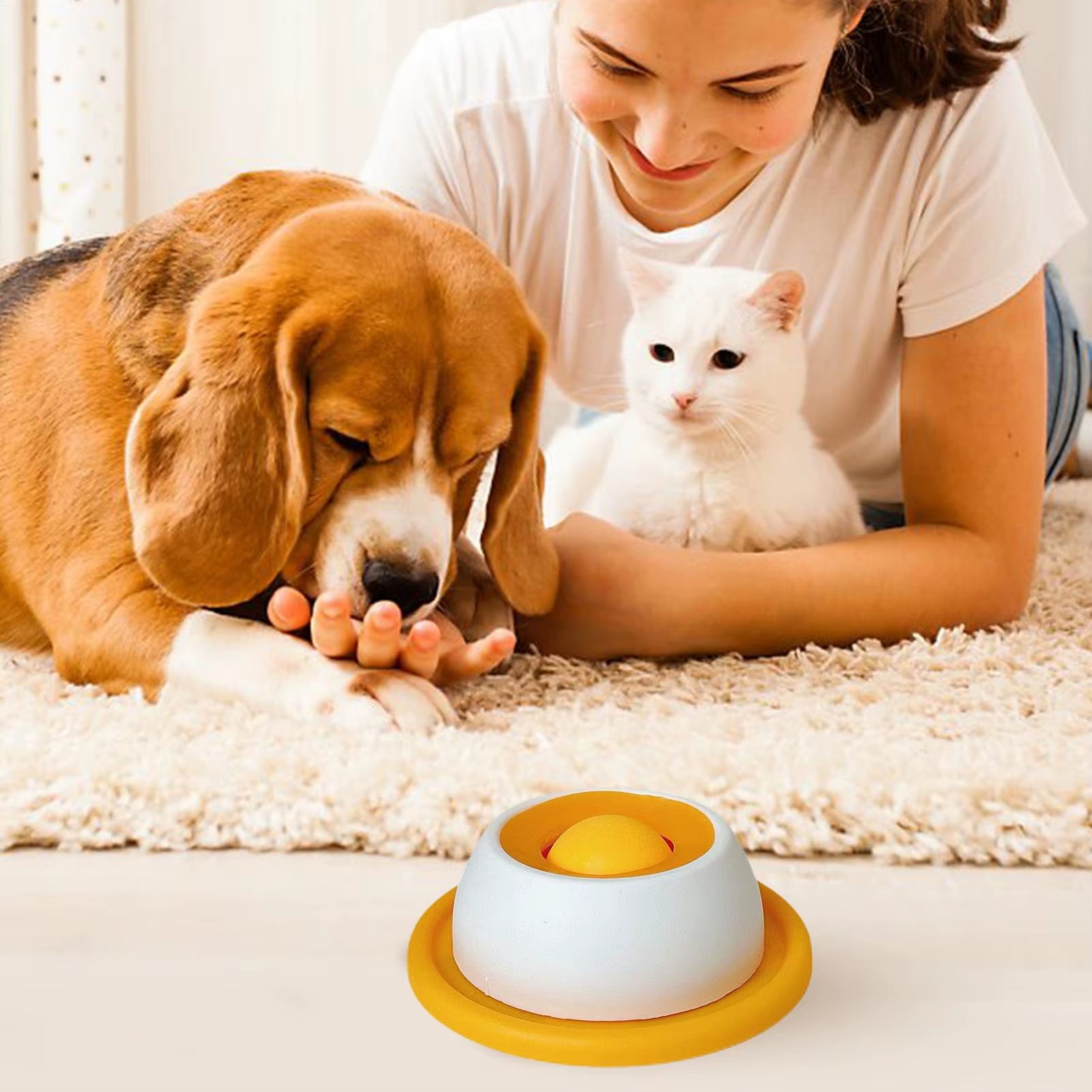 Pet Feeding Accessories Dog Treat Toy Puzzle Toys for Bored Puppy Slow Feeder Puppy Supplies for Healthy Eating Food Crate