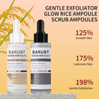 White and Black Rice Ampoule Serums Exfoliating Hydrating Essence Brightening Remove Dead Skin Blackhead Soften Serum Skin Care