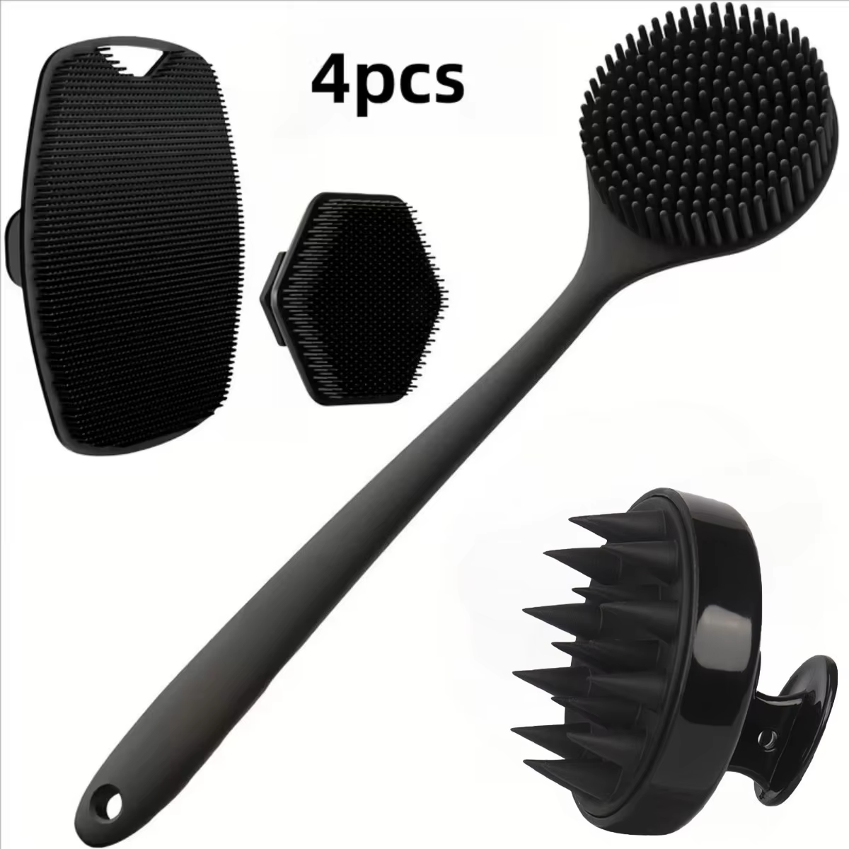 Set Silicone Body Scrubber Soft Secondary image