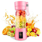 A78E-Portable Blender Mini Blender for Shakes and Smoothies Rechargeable USB 380Ml Traveling Fruit Juicer Cup with 6 Blades
