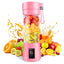 A78E-Portable Blender Mini Blender for Shakes and Smoothies Rechargeable USB 380Ml Traveling Fruit Juicer Cup with 6 Blades