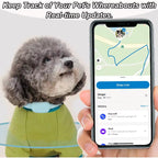 Pet Smart GPS Tracker Collar Pet Cat Dog Anti-Lost Locator Device Cats Dogs Global Tracking Device Compatible with Ios/Android