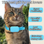 Pet Smart GPS Tracker Collar Pet Cat Dog Anti-Lost Locator Device Cats Dogs Global Tracking Device Compatible with Ios/Android