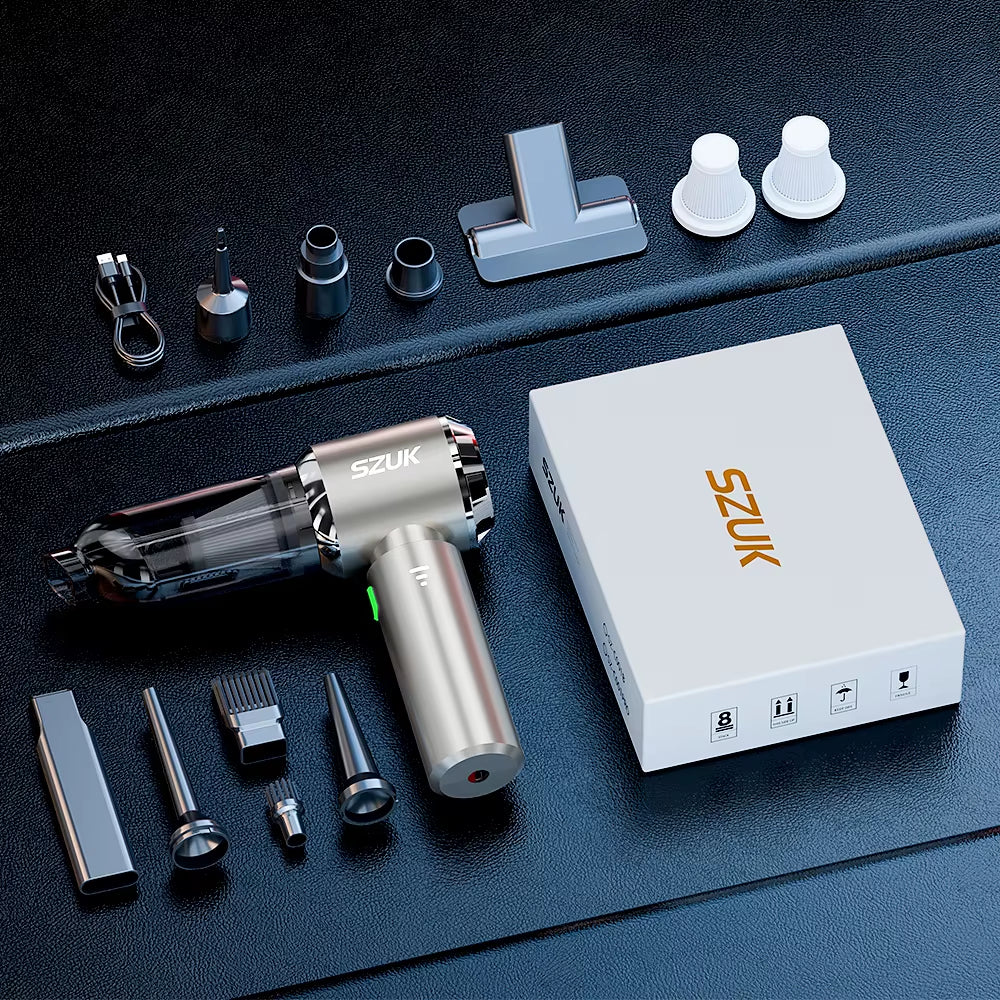 180000PA Mini Car Vacuum Cleaner Portable Powerful Cleaning Machine Handheld for Home Appliance Car Wireless Vacuum Cleaner