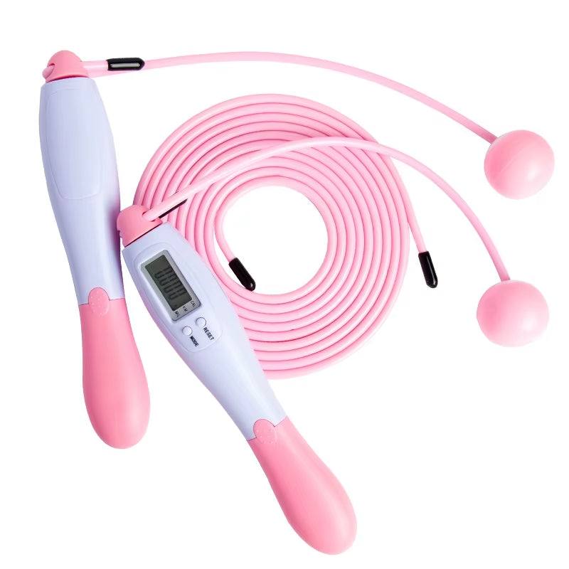 A Set of Multi-Functional Digital Counting Skipping Rope, Smart Wireless Ball, Dual-Purpose Indoor Cordless Skipping Rope, Cordless, Free Switching