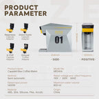 Capsule Coffee Machine 4 in 1 Compatible with DG Nes Illy Capsule Pod Ground Coffee Cafeteria 19Bar Coffee Maker Icafilas