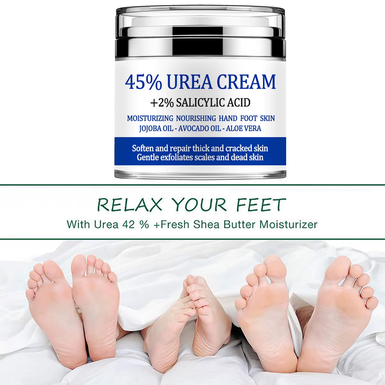 Urea Cream 42% Foot Dry Cracked Heels Secondary image