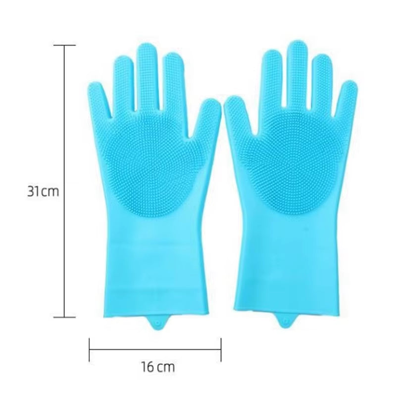 Pet Dog Bath Accessories Scrub Brush Teddy Silicone Bath Gloves Anti-Scratch and Anti-Bite Bath Products