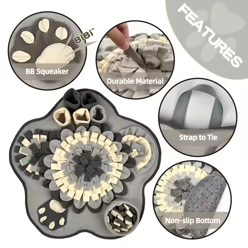 [Interactive Snuffle Mat] Durable Polyester KM-P Interactive Snuffle Mat for Dogs - Slow Feeder & Foraging Skill Toy