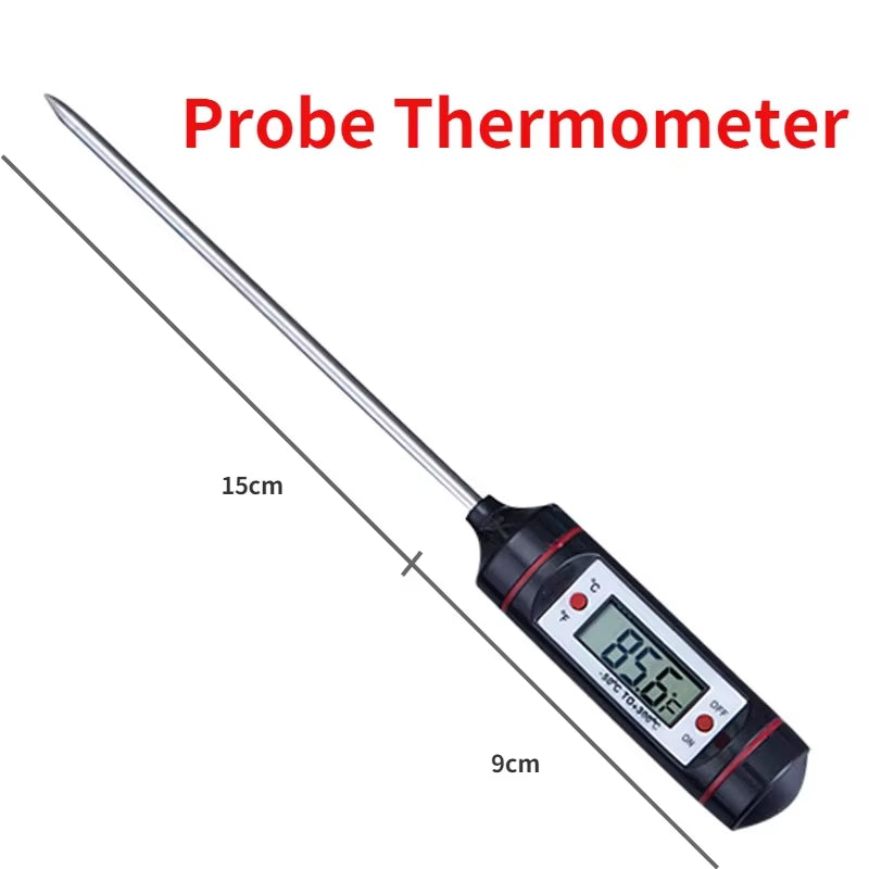 Tp700 Digital Remote Wireless Food Kitchen Oven Thermometer Probe for BBQ Grill Oven Meat Timer Temperature Manually Set